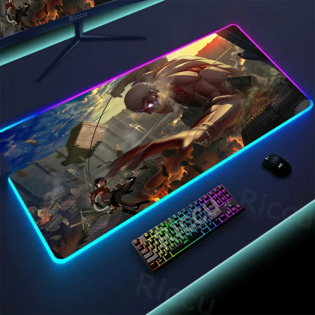 Attack On Titan sad Island Mouse Pad